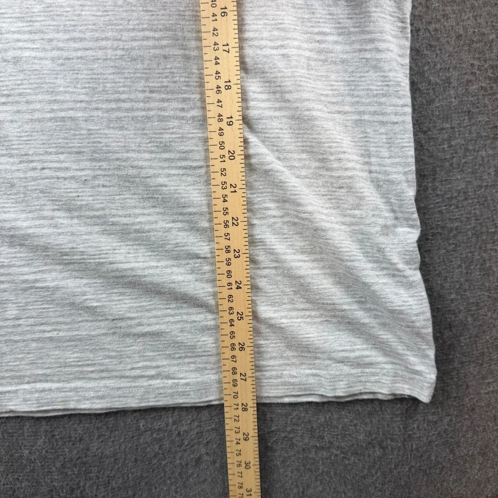Banana‎ Republic T-Shirt Mens XL Grey Space Dye V-Neck Short Sleeve Tee